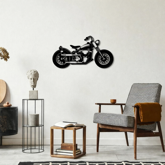 Bobber Bike Metal Wall Art | Premium Laser-Cut Wall Decor