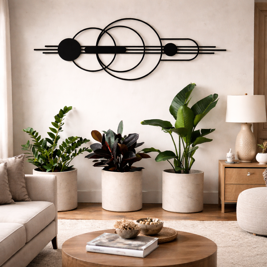 Interlocking Circles Metal Wall Art | Premium Laser-Cut Wall Decor