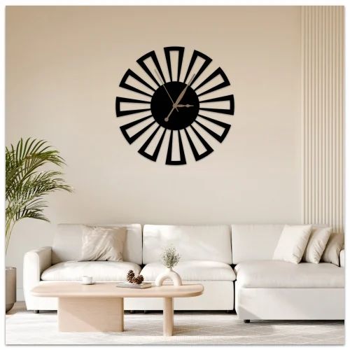Classic flower Metal wall clock