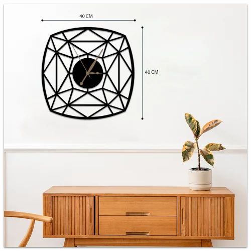 Crossing One Metal Wall Clock