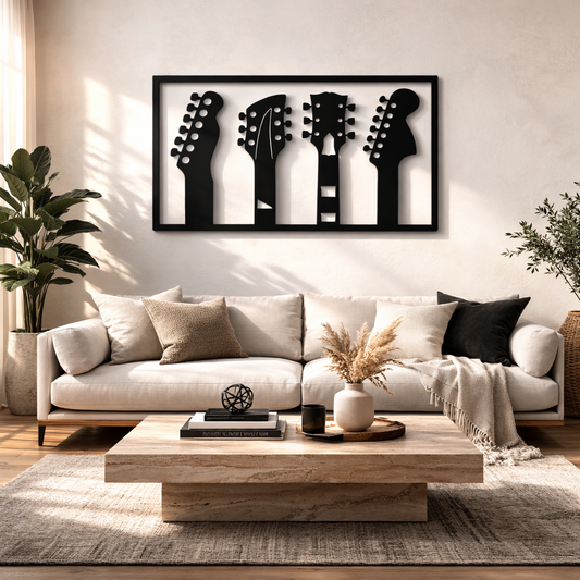 Musical Guitar Silhouette