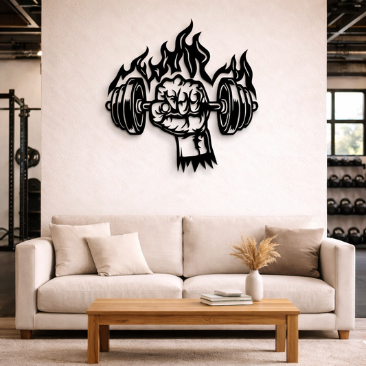 Gym Metal Wall Art | Premium Laser-Cut Wall Decor
