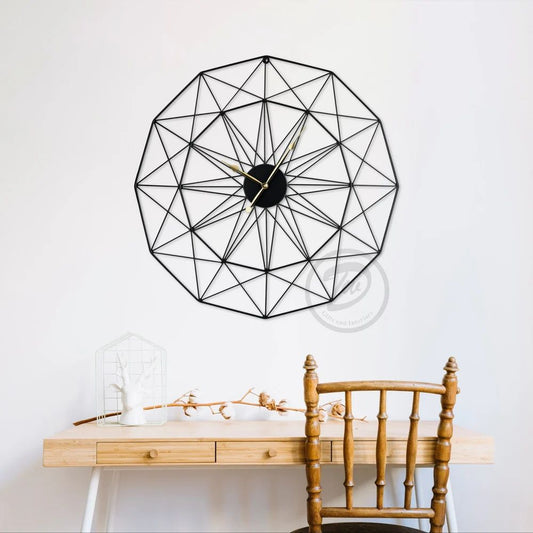 Decorative Kaleidoscope Metal Wall Clock